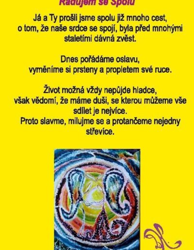 Báseň k obrazu Radujeme se spolu