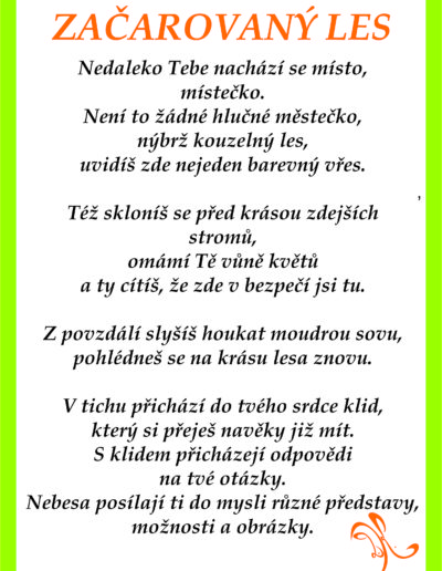 Zacarovany les basen